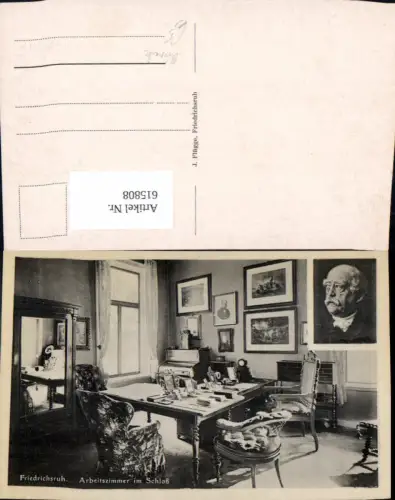 615808,Friedrichsruh Aumühle Arbeitszimmer i. Schloss Interieur Bild Otto v. Bismarck
