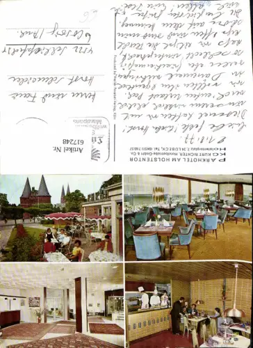 617248,Mehrbild Ak Lübeck Parkhotel a. Holstentor