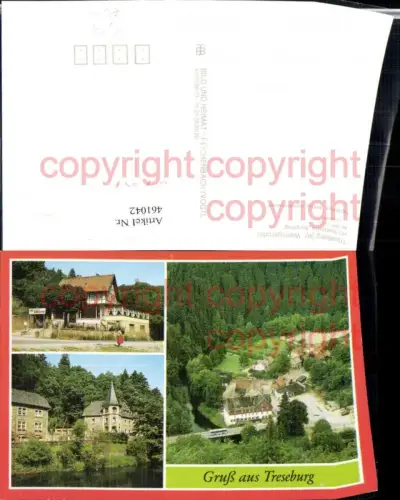 461042,Treseburg Gaststätte Burgstieg Mehrbildkarte pub VEB