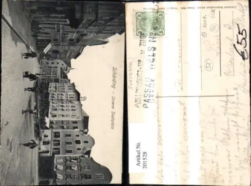 201528,Bahnpost Zugstempel Zug 89 Passau Wels Schärding Unterer Stadtplatz