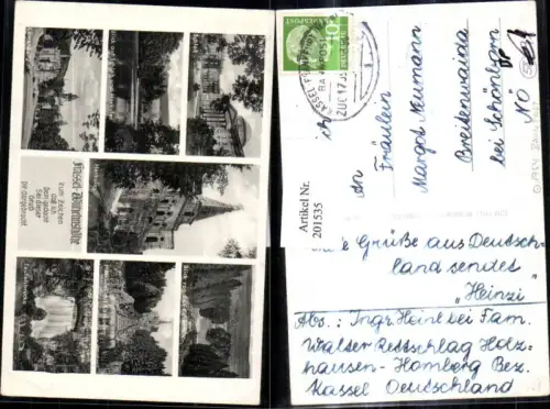 201535,Bahnpost Zug 17 Kassel Frankfurt a. Main Kassel Wilhelmshöhe Mehrbild Ak