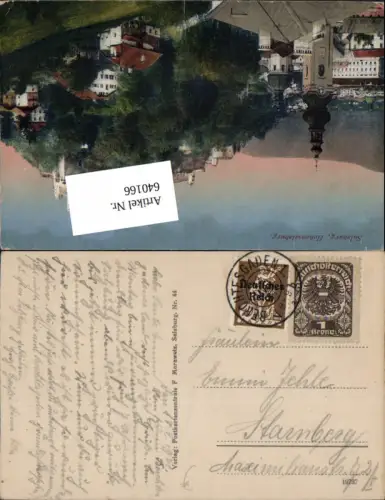 640166,Stempel Berchtesgaden 1931 Überdruck Deutsches Reich Mischfrankatur kronen