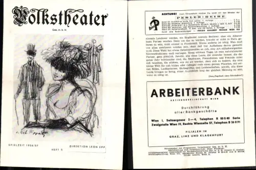 653877,Programmheft Volkstheater Wien 1956euro57 Heft 5 Theater