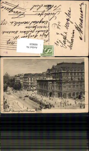 669820,Wien Vienna Innere Stadt Opernring Staatsoper Oper Straßenbahn