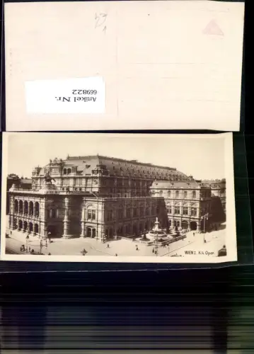 669822,Foto Ak Wien Vienna Innere Stadt Oper Staatsoper pub B.K.W.I. 119euro19