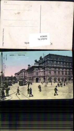 669824,Wien Vienna Innere Stadt Opernring Oper Staatsoper Straßenbahn