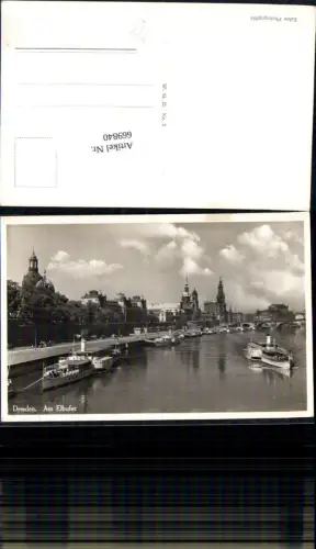 669840,Foto Ak Dresden Am Elbufer Schiffe Dampfer Binnenschiffe
