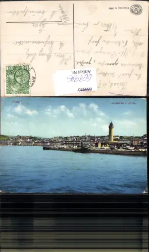 669945,Trieste Triest Lanterna e Porto Leuchtturm Hafen Schiff Dampfer Italy