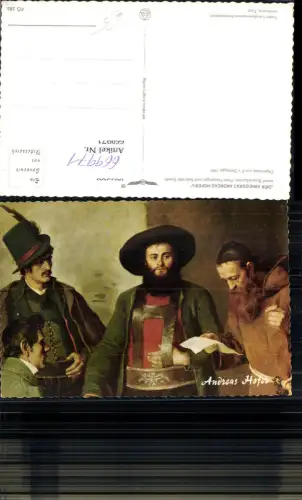 669971,Künstler Ak F. v. Defregger Kriegsrat Andreas Hofer Speckbacher Haspinger Sweth Tirol