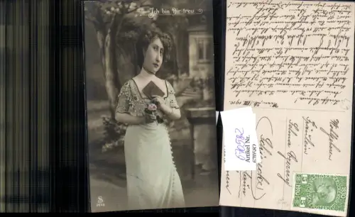 670582,Frau Kleid Buch Rose In bin dir treu