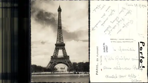 670667,Foto Ak Paris La Tour Eiffel Eiffelturm France