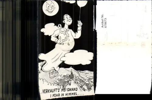 670673,Verkaufts mei Gwand i foar in Himmel Humor Mondgesicht