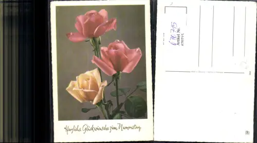 670715,Rosa u. Pfirsichfarbene Rosen Blumen Namenstag
