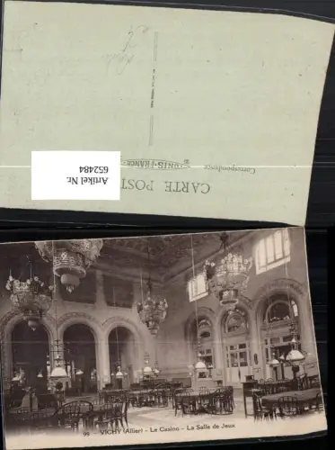 652484,Vichy Allier Le Casino La Salle de Jeux Kasino Luster Interieur