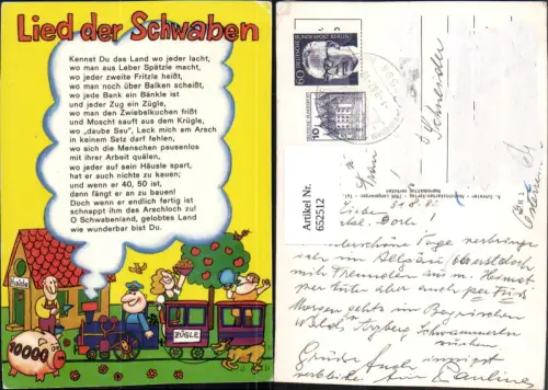 652512,Lied der Schwaben Liedkarte Text