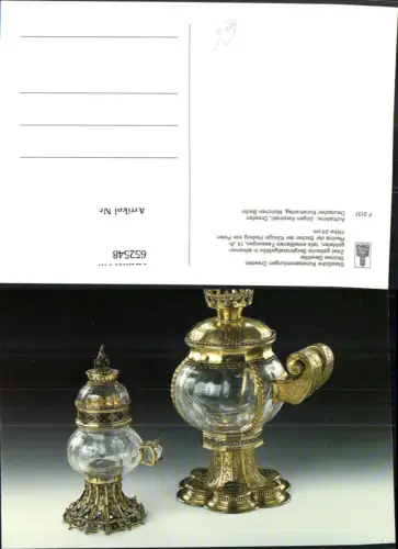 652548,Dresden Kunstsammlung Zwei Gotische Bergkristallgefäße Becher