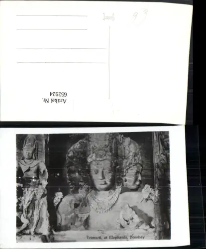 652924,Foto Ak Trimurti at Elephanta Bombay