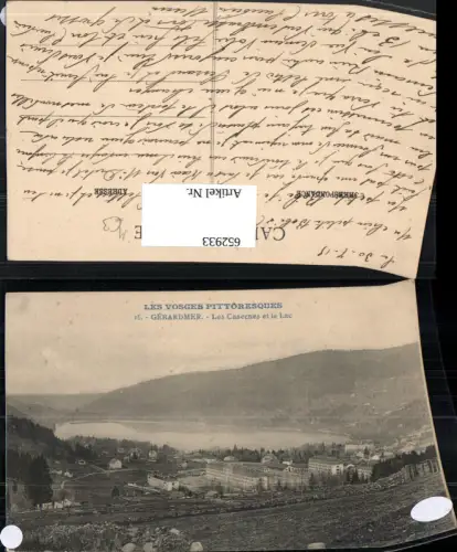 652933,Les Vosges Pittoresques Gerardmer Les Casernes et le Lac Kaserne France