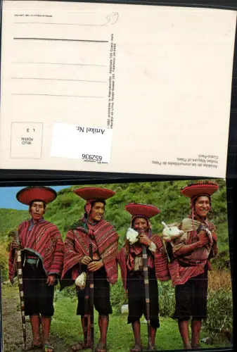 652936,Alcaldes de las comunidades de Pisaq Indian Mayors of Pisaq Cusco Peru Volkstypen