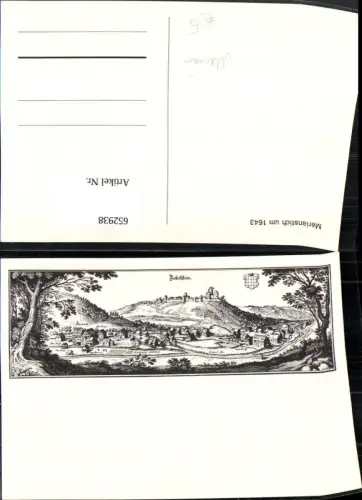 652938,Matthäus Merian Merianstich um 1643 Bad Teinach-Zavelstein Zabelstein