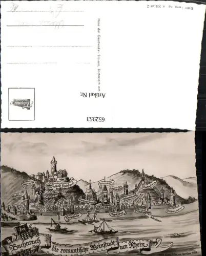 652953,Matthäus Merian Merianstich 1632 Bacharach a. Rhein