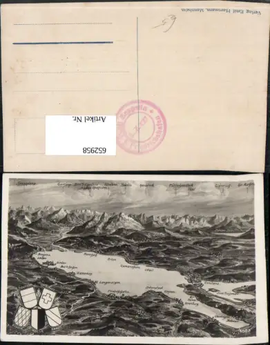 652958,Vogelschau Bodensee Konstanz Bregenz