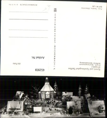 652959,Foto Ak Seiffen Erzgebirge Spielzeugmuseum Weihnachtsberg