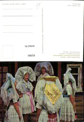 652962,Niedersorbische Festtracht Burg Spreewald Dolnoserbska drastwa Borkowy Tracht