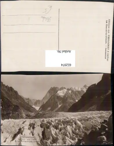 652974,Chamonix la Mer de Glace et les Grandes Jorasses Gletscher