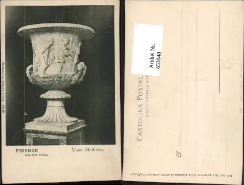 653048,Firenze Galleria Uffizi Vaso Mediceo Italy