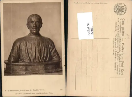 653051,A. Rossellino Portrait aus der Familie Ginori Büste pub Löwy 391
