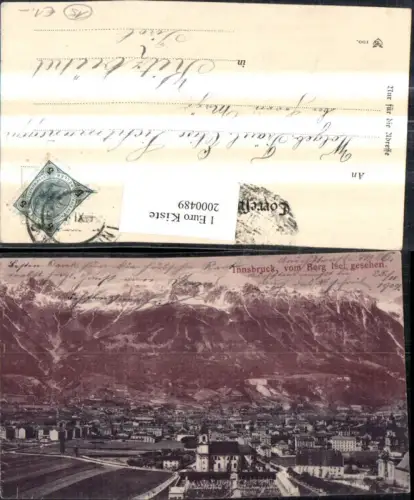 ,Innsbruck Totale v. Berg Isel gesehen