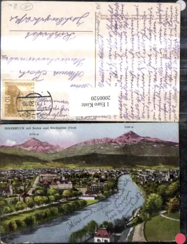 ,Innsbruck Totale m. Serles u. Nockspitze