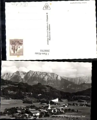 ,Passionspieldorf Erl Totale m. Kaisergebirge i. Tirol