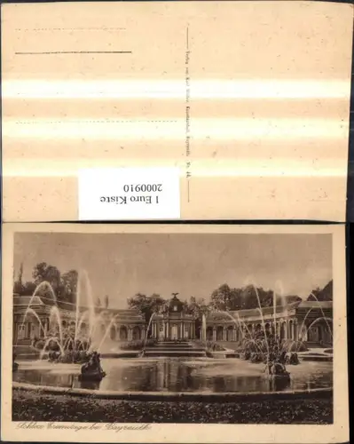 ,Schloss Eremitage b. Bayreuth Brunnen