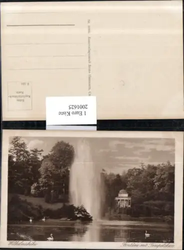 ,Wilhelmshöhe Fontäne m. Tempelchen Springbrunnen