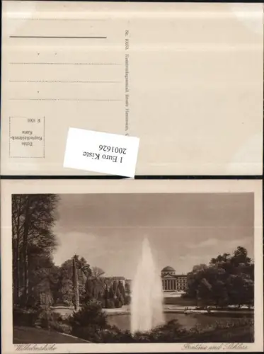 ,Wilhelmshöhe Fontäne Springbrunnen und Schloss