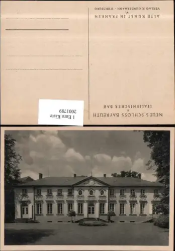 ,Neues Schloss Bayreuth Italienischer Bau