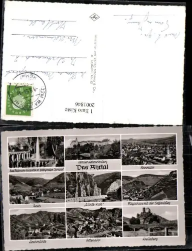 ,Das Ahrtal Kloster Kalvarienberg Ahrweiler Totale Rech Altenahr Kreuzberg Lochmühle Mayschoss Mehrbildkarte