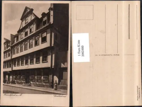,Frankfurt am Main Goethehaus Hausansicht