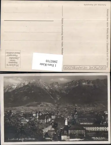 ,Innsbruck Totale geg. Nordkette
