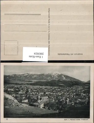 ,Innsbruck Totale m. Patscherkofel