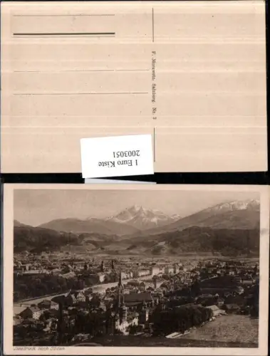 ,Innsbruck Totale nach Süden