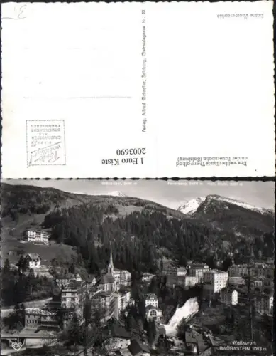 ,Bad Gastein Totale m. Wasserfall