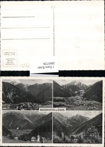,Mayrhofen i. Tirol Totale Kirche Partie Mehrbildkarte
