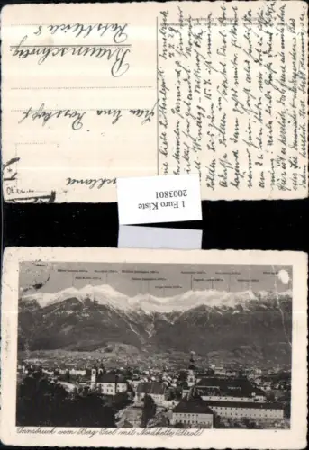 ,Innsbruck Totale v. Berg Isel m. Nordkette