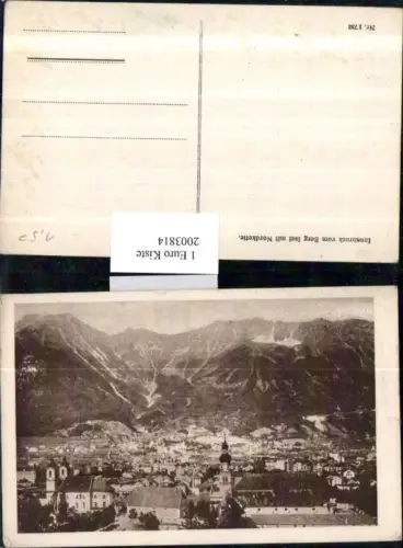 ,Innsbruck Totale v. Berg Isel m. Nordkette