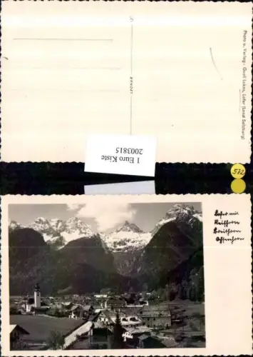 ,Lofer Totale m. Breithorn Ochsenhorn Bergkulisse