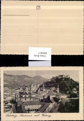 ,Salzburg Totale Panorama m. Festung Kirche
