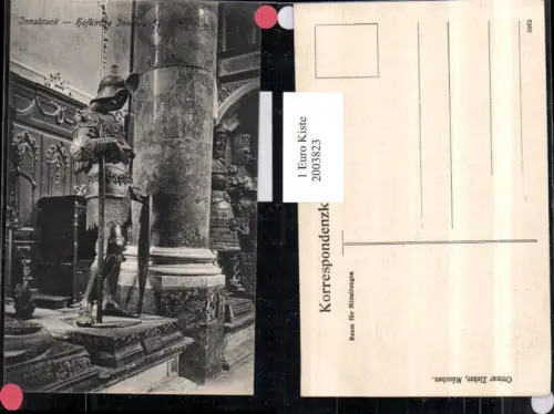 ,Innsbruck Hofkirche Kirche Innenansicht Statue Rüstung